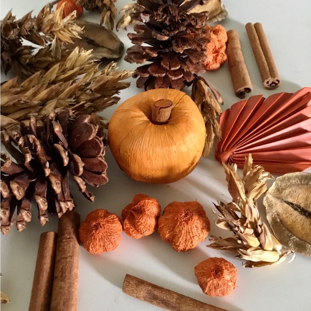 Autumn Pumpkins Potpourri 8oz Bag Orange & Brown